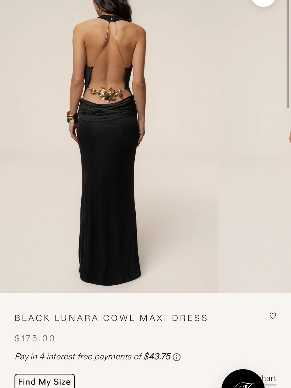 JLUXlabel Black Lunara Cowl Maxi Dress